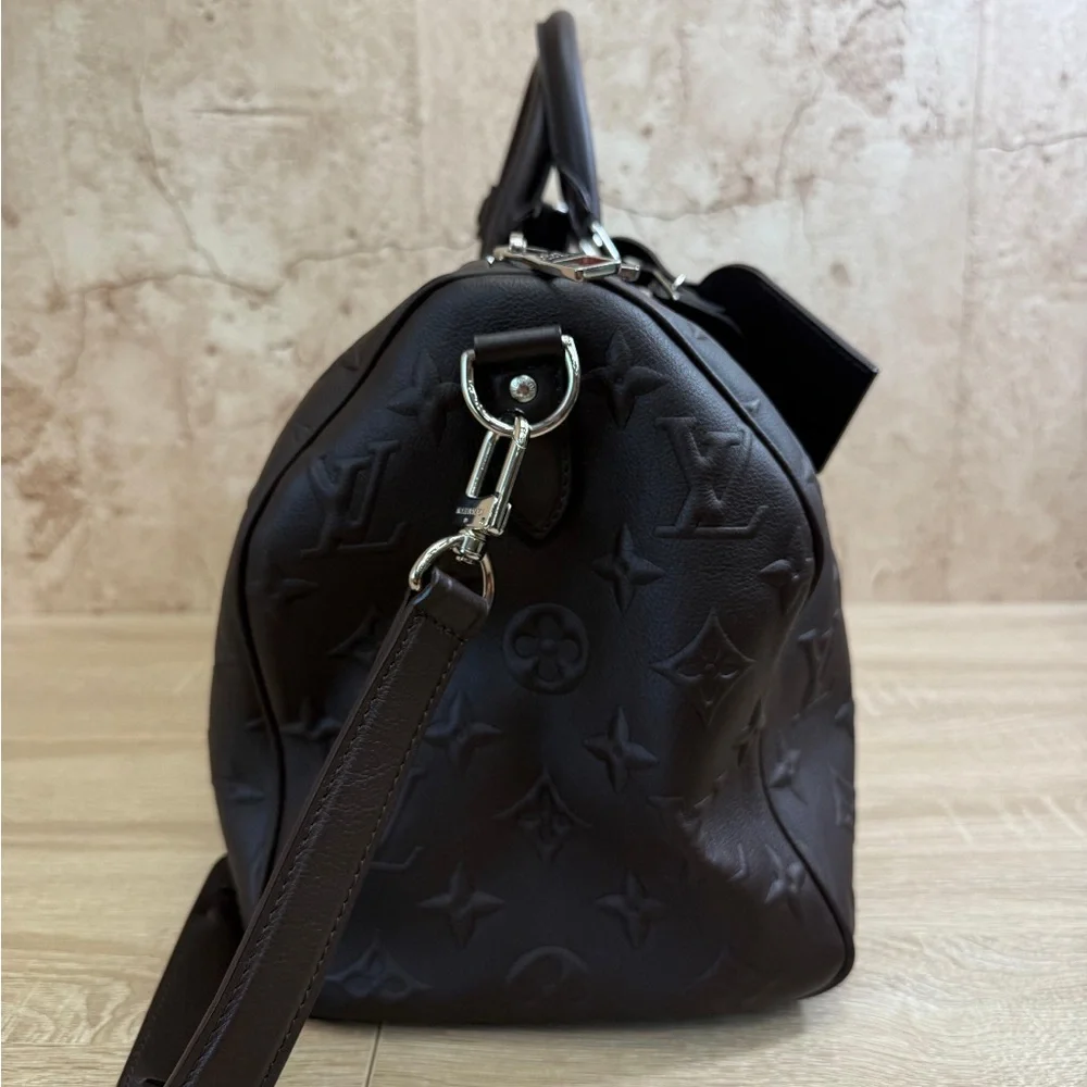 🔥 Louis Vuitton X EDUN Monogram Revelation Keepall 45 Bandouliere in mocha brown